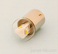 社名灯用 3チップLED白熱球タイプ 白色/12V/1.4W